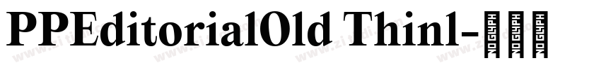 PPEditorialOld Thinl字体转换